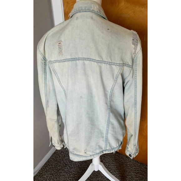 Mens Ripped Dinem Jacket - Picture 4 of 4